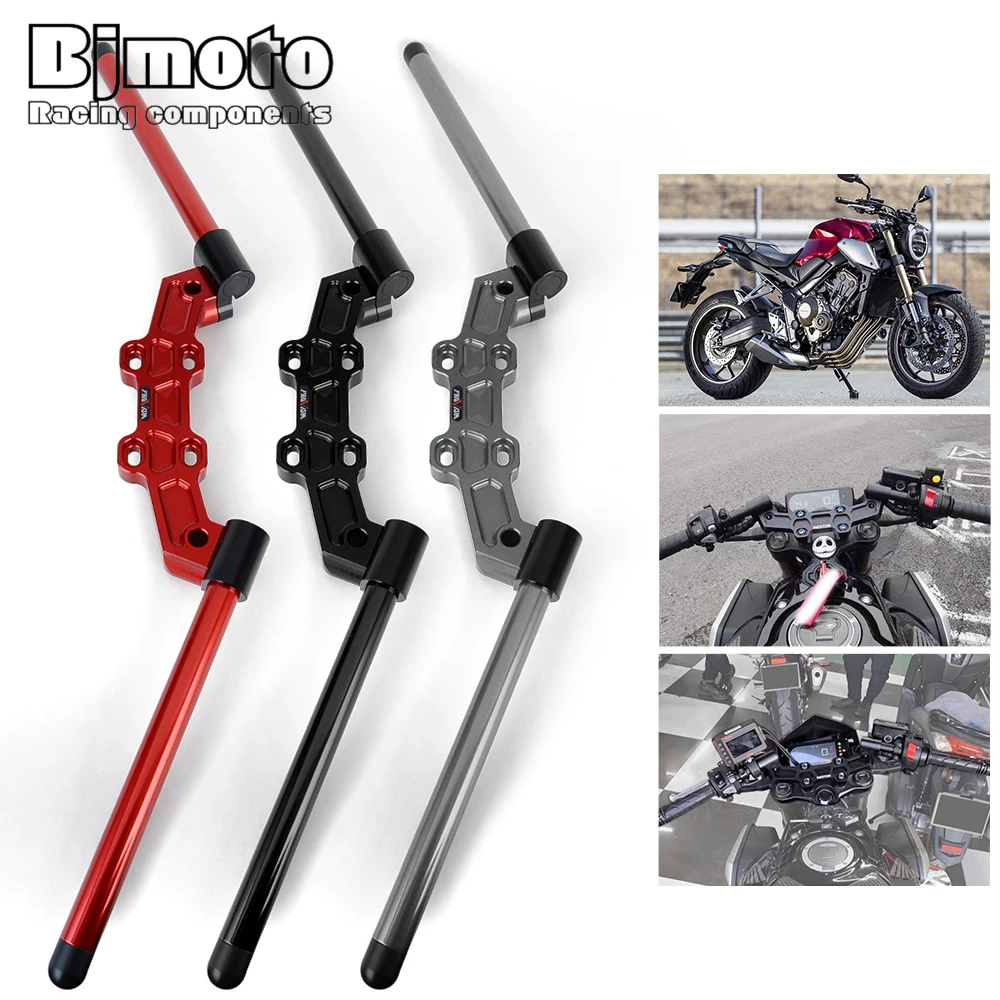 BJMOTO CB 650 R Motorcycle Clip on Adjustable Handlebars Handle Bar With Adapter For Honda CB650R 2019 2020 2021
BJMOTO CB 650 R Motorcycle Clip on Adjustable Handlebars Handle Bar With Adapter For Honda CB650R 2019 2020 2021