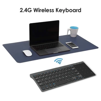 Ultra Slim 2.4GHz Wireless Keyboard with Built-in Touchpad Numeric Keypad for PC Wireless Keyboard Mini Bluetooth Keyboard
Ultra Slim 2.4GHz Wireless Keyboard with Built-in Touchpad Numeric Keypad for PC Wireless Keyboard Mini Bluetooth Keyboard