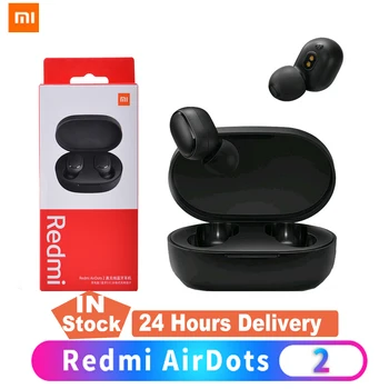 Original Xiaomi Redmi AirDots 2 TWS Wireless Bluetooth 5.0 Earphones In-Ear stereo bass with Mic Handsfree Mi Earbuds AI Control
Original Xiaomi Redmi AirDots 2 TWS Wireless Bluetooth 5.0 Earphones In-Ear stereo bass with Mic Handsfree Mi Earbuds AI Control