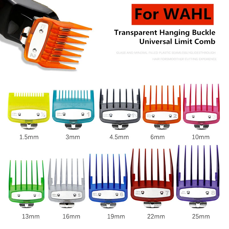 10pcs Transparent Hanging Buckle Limit Comb Hair Clipper Guide Attachment Size Barber Replacement Hair Styler Tools G0713
10pcs Transparent Hanging Buckle Limit Comb Hair Clipper Guide Attachment Size Barber Replacement Hair Styler Tools G0713