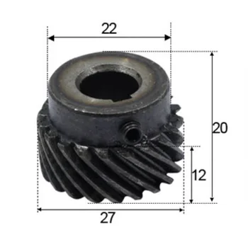 1Module -18Teeths inner hole:10mm. 45 Degree Helical Gear -Left handed 
1Module -18Teeths inner hole:10mm. 45 Degree Helical Gear -Left handed