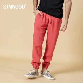 SIMWOOD 2020 spring 100% pure linen ankle-length pants men cool elasticated waistband drawstring plus size trousers male 190095
SIMWOOD 2020 spring 100% pure linen ankle-length pants men cool elasticated waistband drawstring plus size trousers male 190095
