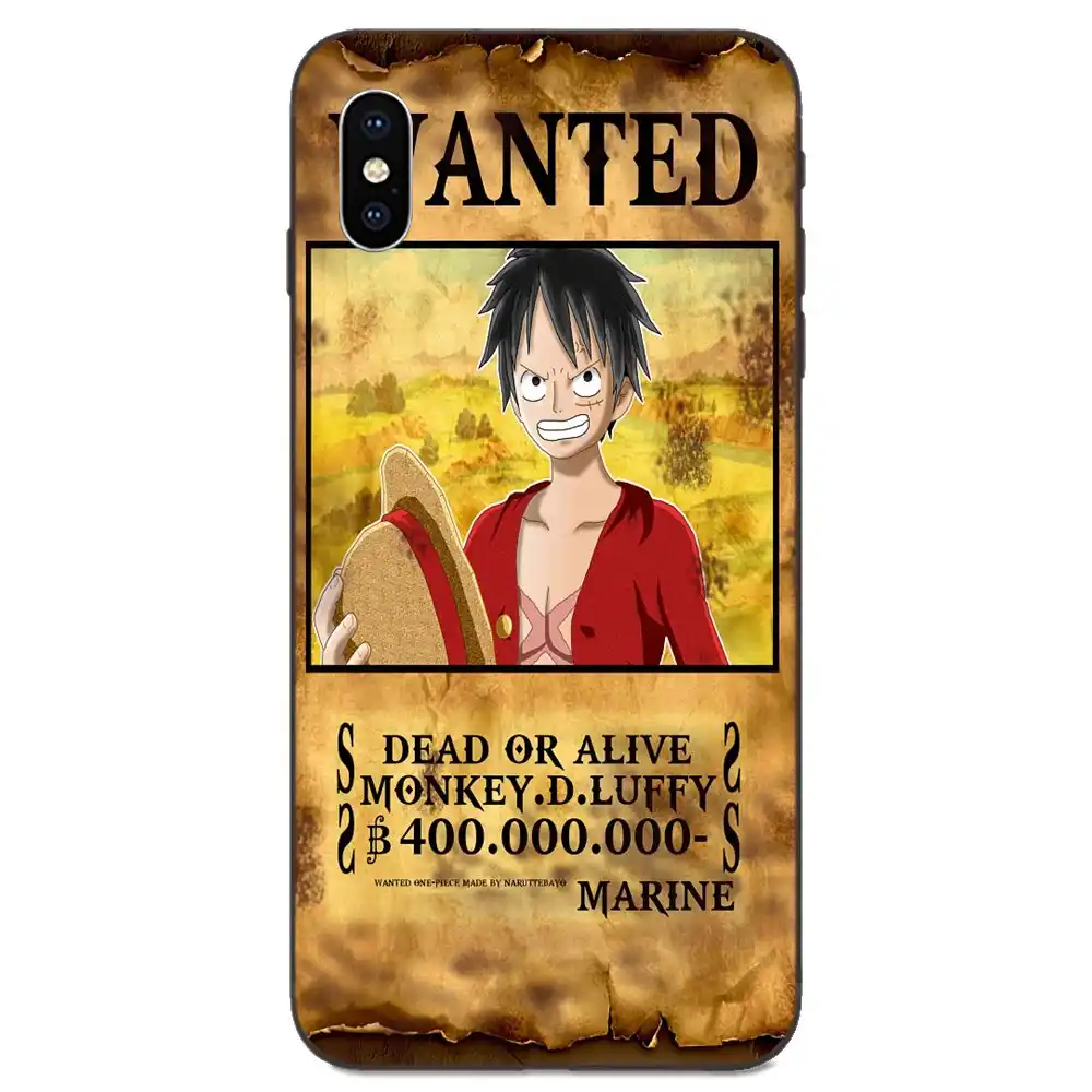 one piece monkey d luffy wanted poster soft tpu fashion for