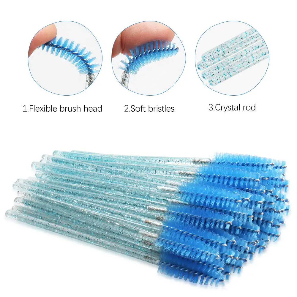 Multi color Fashionable Style Disposable Eyelash Brushes Mascara Wands Makeup Tool kits Crystal Handle Cosmetic Makeup Brush
Multi color Fashionable Style Disposable Eyelash Brushes Mascara Wands Makeup Tool kits Crystal Handle Cosmetic Makeup Brush