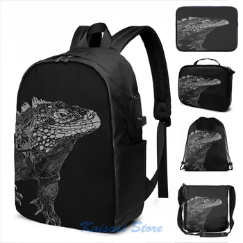 Funny Graphic print Iguana USB Charge Backpack men School bags Women bag Travel laptop bag 
Funny Graphic print Iguana USB Charge Backpack men School bags Women bag Travel laptop bag