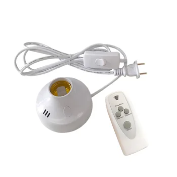 Wireless Remote Control Lamp Holder E26 E27 Socket EU USPlug Bulb LED Night Light with timer remote control for uv led Sterilize
Wireless Remote Control Lamp Holder E26 E27 Socket EU USPlug Bulb LED Night Light with timer remote control for uv led Sterilize