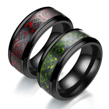 Punk Titanium Steel Black Carbon Fiber Mens Rings Fashion Red Blue Green Ring Anel Masculino Jewelry Wholesale
Punk Titanium Steel Black Carbon Fiber Mens Rings Fashion Red Blue Green Ring Anel Masculino Jewelry Wholesale