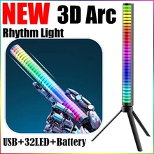 Arc Pickup Lights 3D LED USB APP Control Battery Charged RGB Light Stick for Holiday Table Rhythm Lamp Curved Surface Chargeable
Arc Pickup Lights 3D LED USB APP Control Battery Charged RGB Light Stick for Holiday Table Rhythm Lamp Curved Surface Chargeable