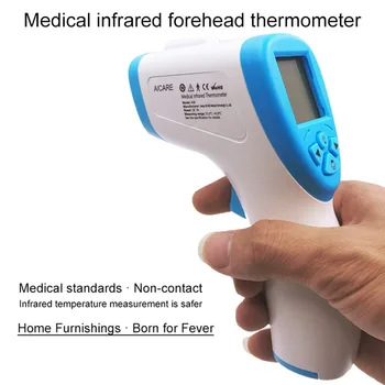 Digital Thermometer Body Infrared Thermometer for Adult Children Forehead Thermometer Non-Contact Infrared Temperature Gun
Digital Thermometer Body Infrared Thermometer for Adult Children Forehead Thermometer Non-Contact Infrared Temperature Gun