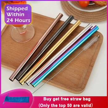 Extra Wide Straw Reusable Stainless Steel Drinking Straw Metal Straw For Smoothies Tapioca Pearls Milk Tea Juice Bar Tools
Extra Wide Straw Reusable Stainless Steel Drinking Straw Metal Straw For Smoothies Tapioca Pearls Milk Tea Juice Bar Tools