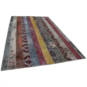 203x305 Cm Multicolor Handmade Modern Patchwork Rug-7x10 Ft
203x305 Cm Multicolor Handmade Modern Patchwork Rug-7x10 Ft