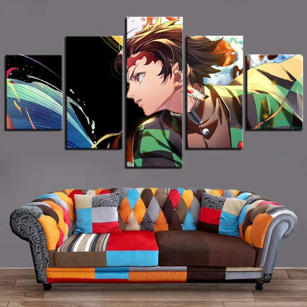 5 Piece Wall Art Canvas Kimetsu No Yaiba Paintings Home Decor Japan Anime Picture Print New Poster Boy Bedroom Modular Framework
5 Piece Wall Art Canvas Kimetsu No Yaiba Paintings Home Decor Japan Anime Picture Print New Poster Boy Bedroom Modular Framework