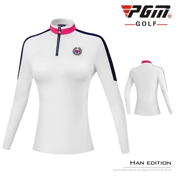 PGM Golf Training Shirts Women Long Sleeve Slimming T-Shirt Zipper Neck Breathable Tops Golf Apparel S-XL D0828 
PGM Golf Training Shirts Women Long Sleeve Slimming T-Shirt Zipper Neck Breathable Tops Golf Apparel S-XL D0828