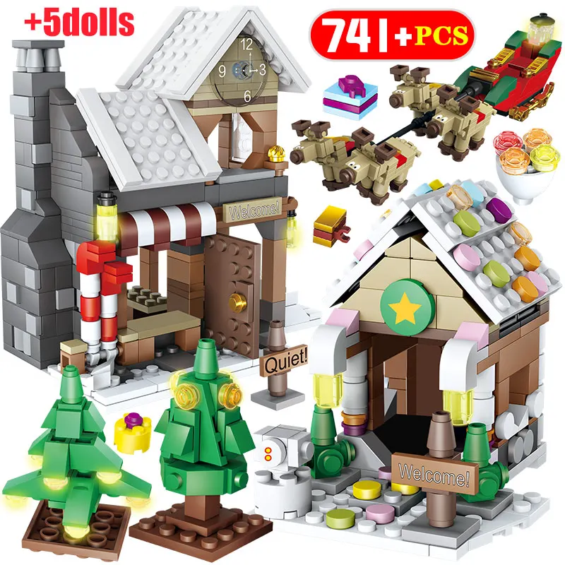 Creator Winter Village Christmas Tree Snowman Building Blocks Legoinglys Christmas Gifts Santa Claus Figures Bricks Kids Toys
Creator Winter Village Christmas Tree Snowman Building Blocks Legoinglys Christmas Gifts Santa Claus Figures Bricks Kids Toys