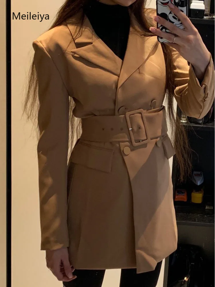 Fashion Za 2019 Women Khaki Casual Spring Autumn Jacket Female Elegant Adjustable Waist with Belt Long Sleeve Casaco Feminino
Fashion Za 2019 Women Khaki Casual Spring Autumn Jacket Female Elegant Adjustable Waist with Belt Long Sleeve Casaco Feminino