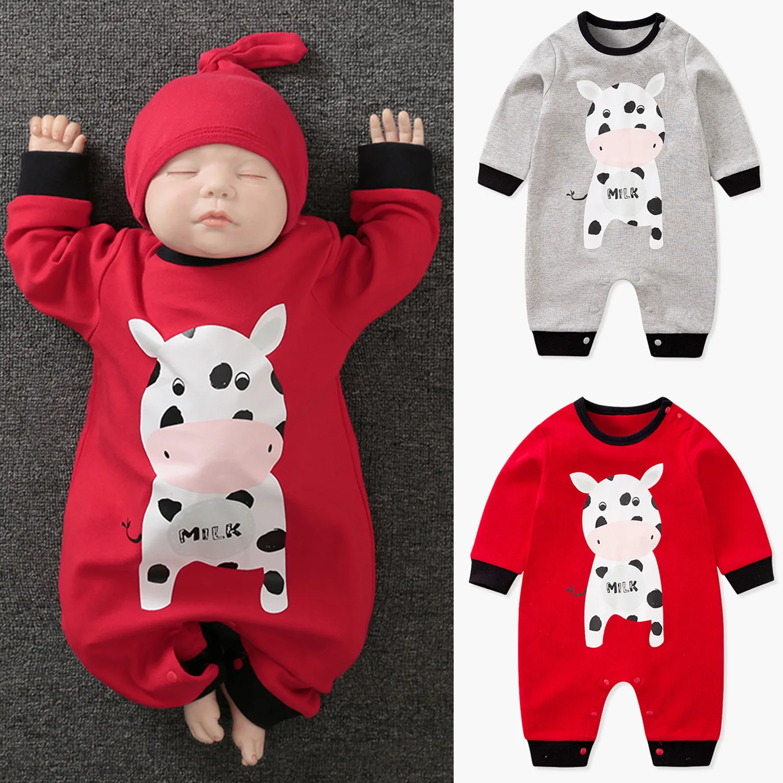 NEW Baby Clothes ropa Romper Fashion Autumn Newborn Infant Baby Girls Boys Long Sleeve Cartoon Print Jumpsuit
NEW Baby Clothes ropa Romper Fashion Autumn Newborn Infant Baby Girls Boys Long Sleeve Cartoon Print Jumpsuit
