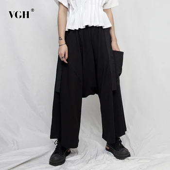 VGH Casual Patchwork Loose Women Ankle-Length Pants High Waist Ruched Cross-pant For Female Fashion Clothing 2020 Spring Tide
VGH Casual Patchwork Loose Women Ankle-Length Pants High Waist Ruched Cross-pant For Female Fashion Clothing 2020 Spring Tide