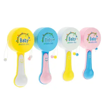 Lovely Baby Handheld Musical Rattle Drum Shaker Instrument Kids Early Educational Toy Handle Pellet Drum Toys For Children
Lovely Baby Handheld Musical Rattle Drum Shaker Instrument Kids Early Educational Toy Handle Pellet Drum Toys For Children