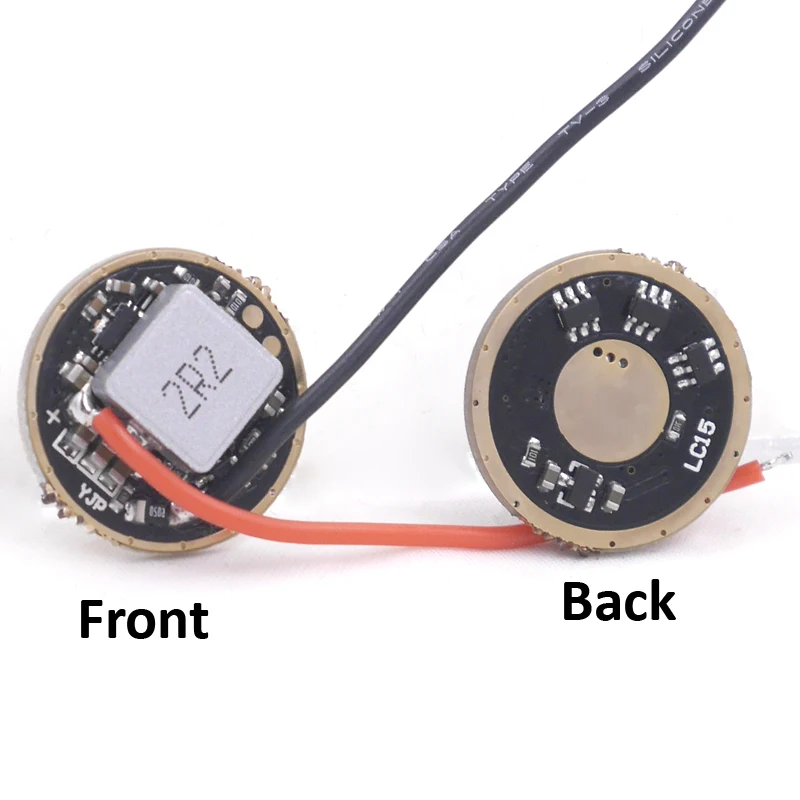 

22mm 5Mode 3.7V~4.2V Input 1A 1000mA XHP35 Boost Driver Circuit Board + XHP35 HI led copper base on 16mm 20mm