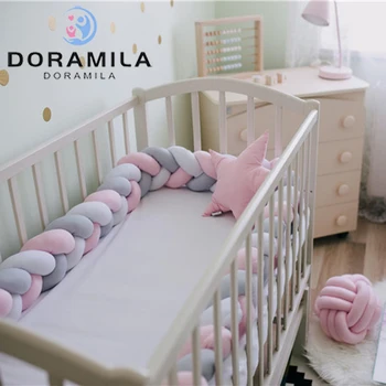 1m Baby Braided Twist Bed Circumference Anti-collision Knitting Crib Bedding Accessories Protect Crib Buffer Newborn Crib Bumper
1m Baby Braided Twist Bed Circumference Anti-collision Knitting Crib Bedding Accessories Protect Crib Buffer Newborn Crib Bumper