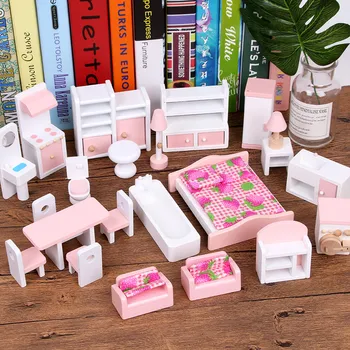 Miniature Furniture For Dolls House Wooden Dollhouse Furniture Sets Educational Pretend Play Toys Children Kids Girls Gifts
Miniature Furniture For Dolls House Wooden Dollhouse Furniture Sets Educational Pretend Play Toys Children Kids Girls Gifts