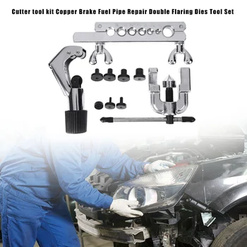Fuel Pipe Repair Double Flaring Dies Cutter Tool Kit Cutting Flaring Tools for Refrigeration Maintenance
Fuel Pipe Repair Double Flaring Dies Cutter Tool Kit Cutting Flaring Tools for Refrigeration Maintenance