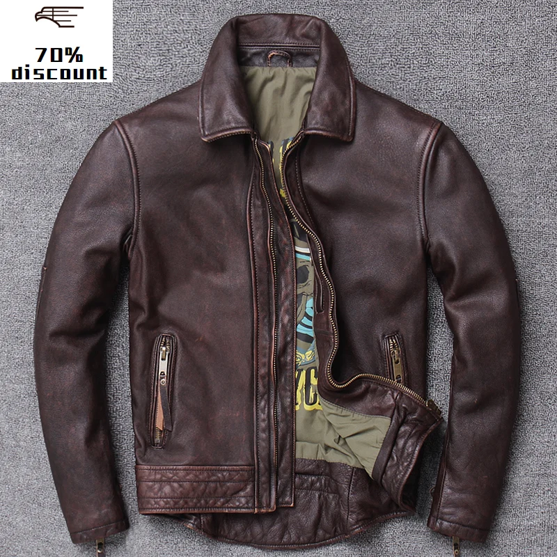 2020 New Genuine Men's Leather Jacket Men davidsons Biker top gun jacket sheepskin jacket winter
2020 New Genuine Men's Leather Jacket Men davidsons Biker top gun jacket sheepskin jacket winter