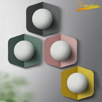 Nordic Minimalist LED Macaron Wall Lamp Modern Glass Ball Wall Light Interior Lighting Loft Bedroom Bathroom Aisle Wall Lamps
Nordic Minimalist LED Macaron Wall Lamp Modern Glass Ball Wall Light Interior Lighting Loft Bedroom Bathroom Aisle Wall Lamps