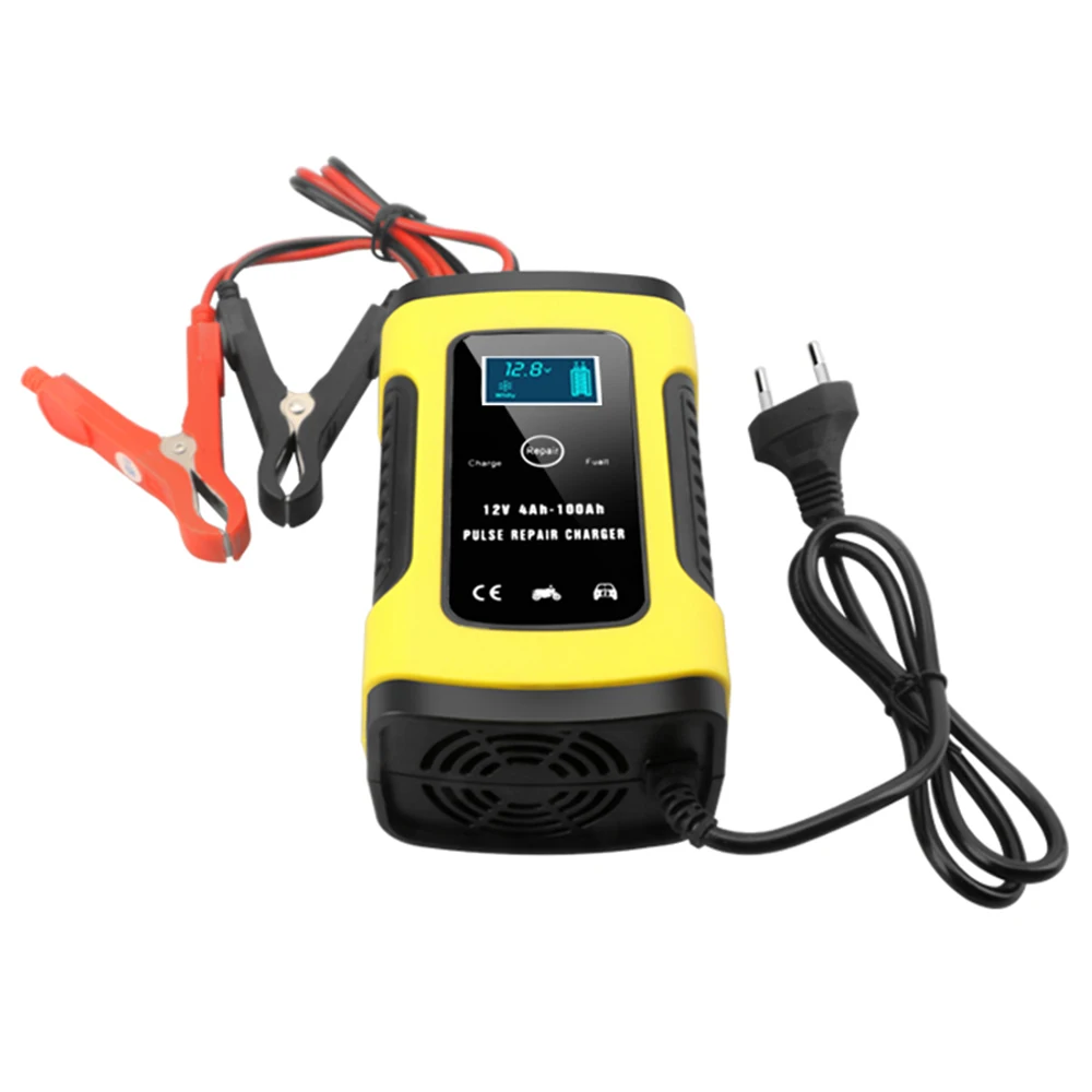 Car Battery Charger 110V To 220V To 12V 6A LCD Smart Fast For Auto Car Motorcycle Lead-Acid Full Automatic Batteries Charging
Car Battery Charger 110V To 220V To 12V 6A LCD Smart Fast For Auto Car Motorcycle Lead-Acid Full Automatic Batteries Charging