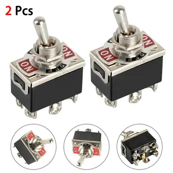 2pcs 20A 125V Car Boat Heavy Duty Toggle Switch DPDT On-Off-On Switch 6 Terminal Waterproof ON OFF Rocker Toggle Switch
2pcs 20A 125V Car Boat Heavy Duty Toggle Switch DPDT On-Off-On Switch 6 Terminal Waterproof ON OFF Rocker Toggle Switch