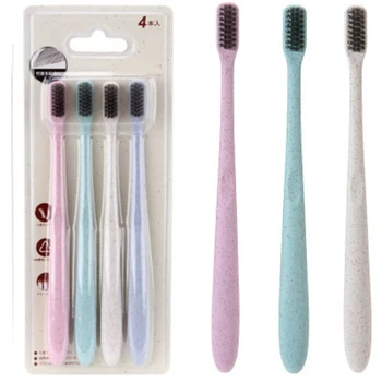 2019 4pcs Extra Soft Toothbrush Wheats Straw Bamboo Charcoal Toothbrush For Adults And Children
2019 4pcs Extra Soft Toothbrush Wheats Straw Bamboo Charcoal Toothbrush For Adults And Children
