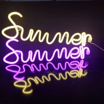 LED Neon “Summer” Wall Sign For Cool Light Wall Art Party Wedding Birthday Decor Valentine's Day Gift Bedroom Decorations
LED Neon “Summer” Wall Sign For Cool Light Wall Art Party Wedding Birthday Decor Valentine's Day Gift Bedroom Decorations