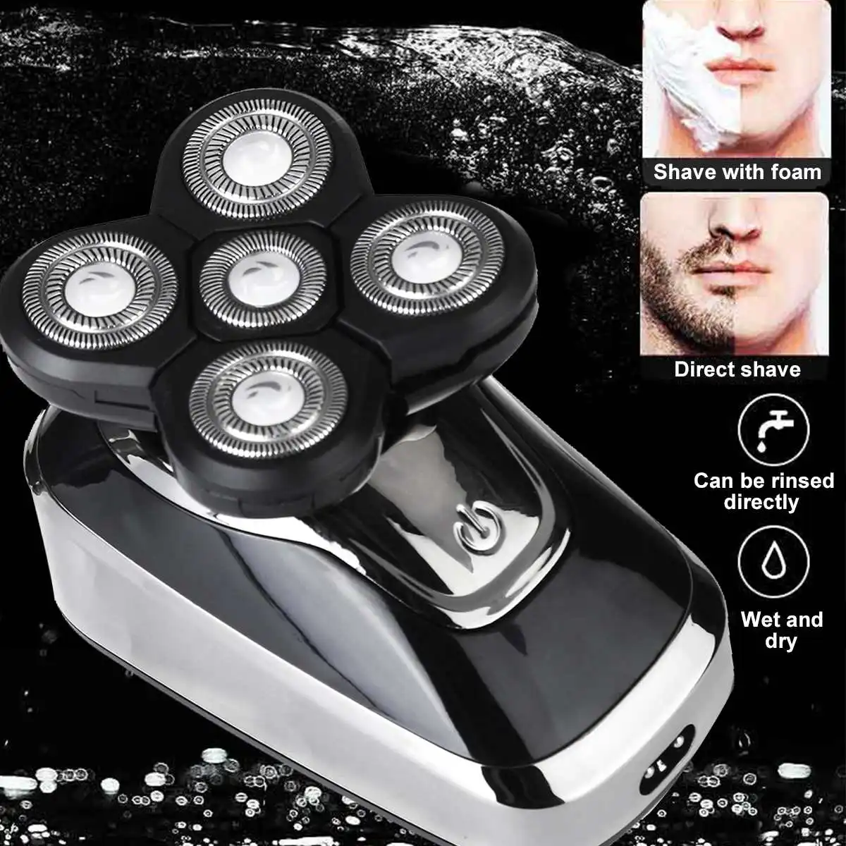 5 in 1 USB Rechargeable Razor Hair Clipper Whole Body Washing 5 Floating Heads Electric Shaver Facial Cleaning Shaver For Men
5 in 1 USB Rechargeable Razor Hair Clipper Whole Body Washing 5 Floating Heads Electric Shaver Facial Cleaning Shaver For Men