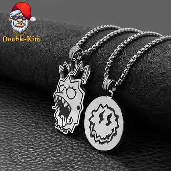Funny Expression Pendant Necklace Men Hiphop Street Culture Titanium Stainless Steel Fashion Trendy Chain Necklace Man Jewelry
Funny Expression Pendant Necklace Men Hiphop Street Culture Titanium Stainless Steel Fashion Trendy Chain Necklace Man Jewelry
