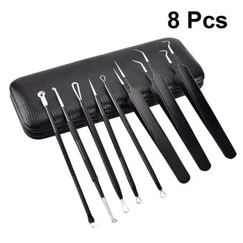 8pcs Professional Pimple Comedone Extractor Popper Tool Acne Blackhead Removal Kit
8pcs Professional Pimple Comedone Extractor Popper Tool Acne Blackhead Removal Kit