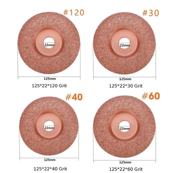 Angle Grinder Grinding Wheel Carving Disc Woodwork Tool 125MM 22MM Hole Dia Wood Carving Disc Angle Grinder Disc