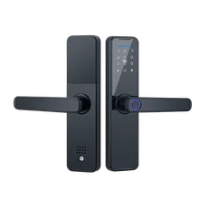 Raykube biométrico de impressão digital fechadura da porta k7 pro+ preto bloqueio inteligente tuya app remoto desbloquear keyless fechadura da porta eletrônica