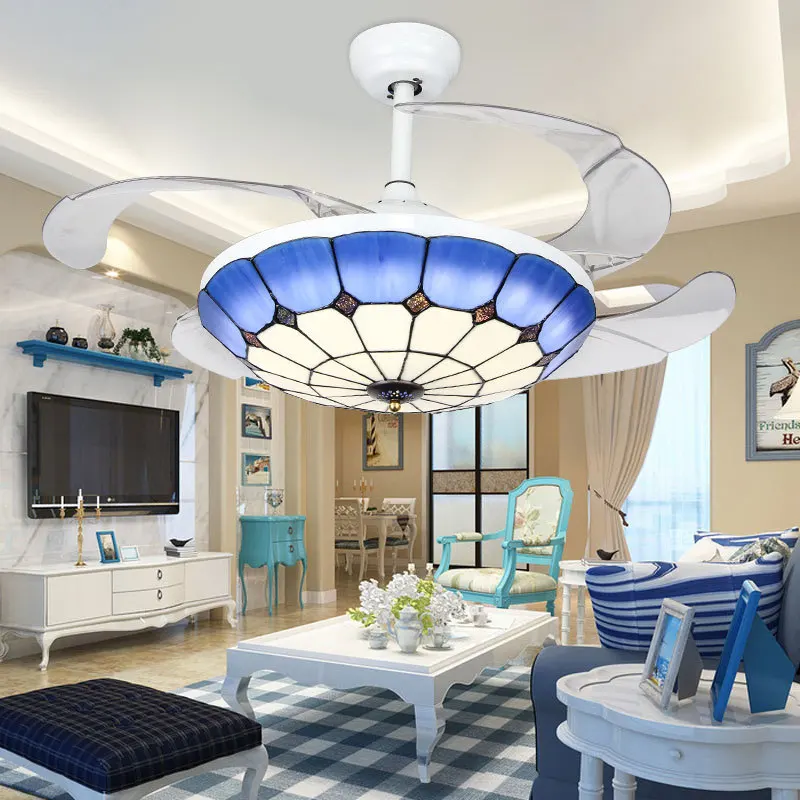 European Blue LED Ceiling fan lights Remote control hanging lamp Iron Acrylic luxury luminaires restaurant home deco fixtures
European Blue LED Ceiling fan lights Remote control hanging lamp Iron Acrylic luxury luminaires restaurant home deco fixtures