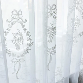 European Style White Embroidered Curtain Living Room Light Natural Study Window Screen Kitchen Sheer Drape Blinds Panel X124#40
European Style White Embroidered Curtain Living Room Light Natural Study Window Screen Kitchen Sheer Drape Blinds Panel X124#40