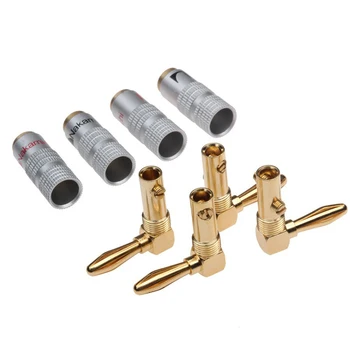 8PCS Nakamichi 4mm Right Angle 90 Degree Gold-Plated Banana Plug For Video Speaker Adapter Audio Connector
8PCS Nakamichi 4mm Right Angle 90 Degree Gold-Plated Banana Plug For Video Speaker Adapter Audio Connector