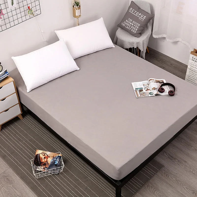 Waterproof Mattress Cover Solid Soft Fitted Sheet with Elastic Band High Quality Mattress Protector Cover Air-Permeable
Waterproof Mattress Cover Solid Soft Fitted Sheet with Elastic Band High Quality Mattress Protector Cover Air-Permeable