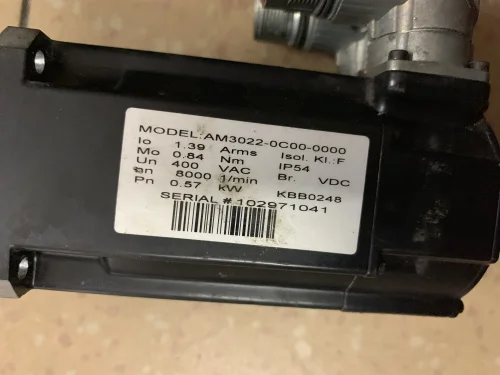 servo motor AM3022-0C00-0000 , USED, 90% appearance new ,3 months warranty , in stock free shipping
servo motor AM3022-0C00-0000 , USED, 90% appearance new ,3 months warranty , in stock free shipping