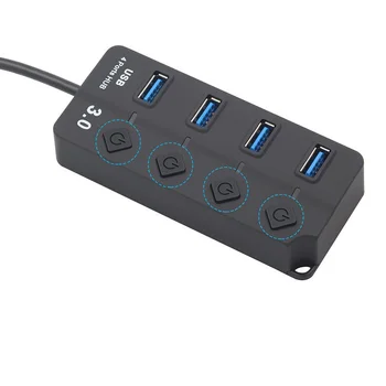 USB HUB 3.04 port hub independent key switch 3.0 splitter one drag four extender hub
USB HUB 3.04 port hub independent key switch 3.0 splitter one drag four extender hub