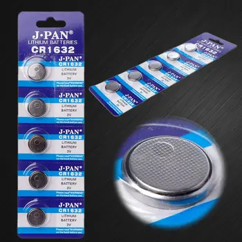 5PCS Button Battery CR1632 Lithium Coin Cell Batteries 3V LM1632 BR1632 ECR1632 CR 1632 Electronic Watch Toy Remote
5PCS Button Battery CR1632 Lithium Coin Cell Batteries 3V LM1632 BR1632 ECR1632 CR 1632 Electronic Watch Toy Remote