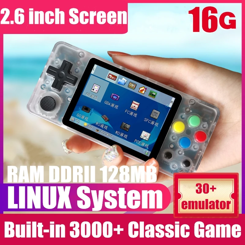 New LDK Video Game Console 2.6 inch Screen Mini Handheld Game Console LINUX System Retro Game Player Family TV Video Consoles
New LDK Video Game Console 2.6 inch Screen Mini Handheld Game Console LINUX System Retro Game Player Family TV Video Consoles