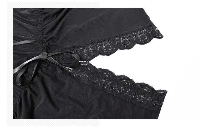Waliicorners sexy pajamas women transparent lace deep V mesh pattern sleepwear black purple suits all kinds of cups sexy women sleepwear set 14 H46d659bbfced4a5ca889baf43b5406dfu