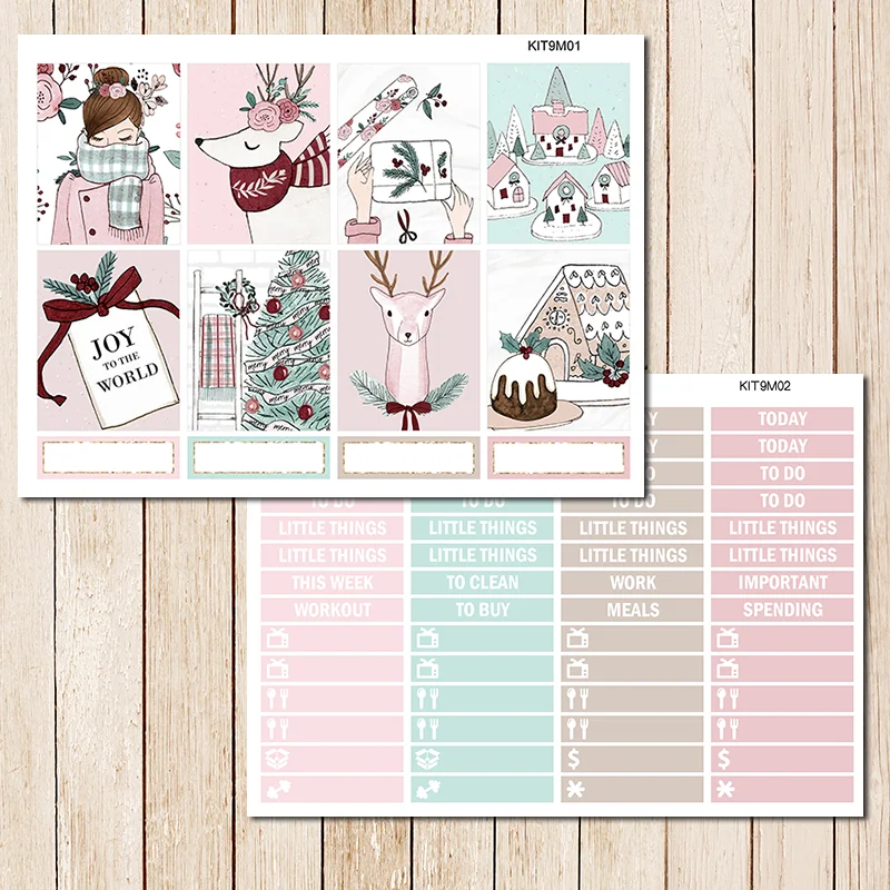 7sheets/set Winter christmas Weekly Label Decorative Sticker DIY Planner Diary Scrapbooking Album Stickers
7sheets/set Winter christmas Weekly Label Decorative Sticker DIY Planner Diary Scrapbooking Album Stickers