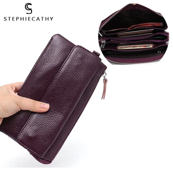 SC Women Genuine Leather Long Wallet Ladies Functional Purse Girl Cow Leather Card Holders Coin Purse Wristlet Crossbody Handbag
SC Women Genuine Leather Long Wallet Ladies Functional Purse Girl Cow Leather Card Holders Coin Purse Wristlet Crossbody Handbag
