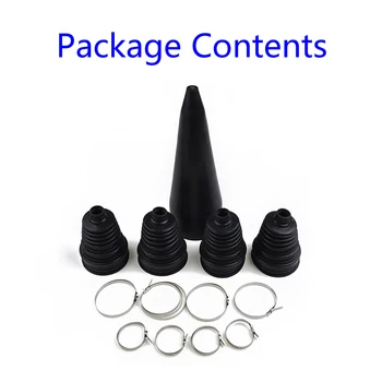 With 4*Clips Sleeve New High quality Rubber Universal Constant Velocity CV Boot 4pcs
With 4*Clips Sleeve New High quality Rubber Universal Constant Velocity CV Boot 4pcs