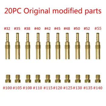 20 Pcs Carburetor Main Jet Kit with Slow/Pilot Jet Set Replacement for GY6 CVK PWK PE Motorcycle Carburetor
20 Pcs Carburetor Main Jet Kit with Slow/Pilot Jet Set Replacement for GY6 CVK PWK PE Motorcycle Carburetor